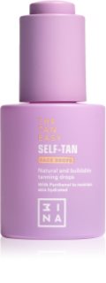 3INA The Tan Easy Self-Tan Face Drops önbarnító cseppek az arcra 30 ml