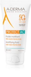 A-Derma Protect AC Mattifying Fluid mattapinnan antava kasvofluidi SPF 50+ 40 ml