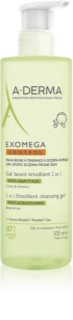 A-Derma Exomega Control 2 in 1 emollient cleansing gel Dušas želeja sausai un atopiskai ādai