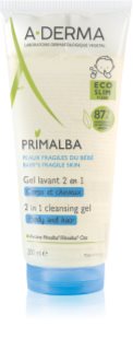 A-Derma Primalba Baby Vaskegel til krop og hår til børn