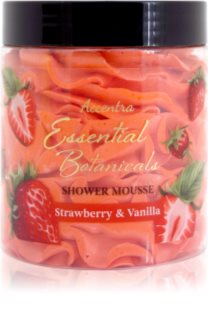 Accentra Essential Botanicals Shower Mousse mousse de douche avec parfums Strawberry & Vanilla 200 g