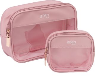 Aden Cosmetics Cosmetic Bag Set kosmetiktasche 2 pc Pink