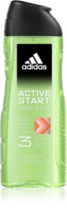 Adidas 3 Active Start shower gel for men 400 ml