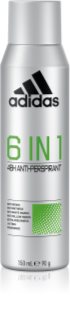 Adidas 6 in 1 anti-transpirant pour homme 150 ml
