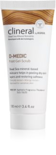 AHAVA Clineral D-MEDIC jemný gelový peeling na nohy 100 ml