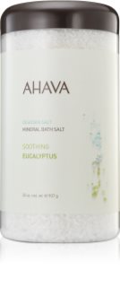 AHAVA Dead Sea Salt Soothing Eucalyptus sal mineral para banho do Mar Morto 907 g