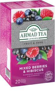 Ahmad Tea Mixed Berries & Hibiscus ovocný čaj s ibiškem 20x2 g