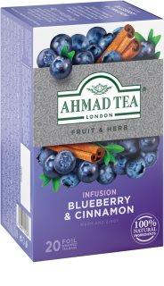 Ahmad Tea Blueberry & Cinnamon ovocný čaj skořice 20x2 g