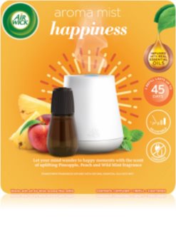 Air Wick Aroma Mist Happiness aроматизиращ дифузер с пълнител + батерия 20 мл.