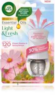 Air Wick Light & Fresh Flower Meadow & Spring Breeze ambientador elétrico com recarga 19 ml