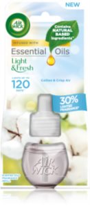 Air Wick Light & Fresh Cotton & Crisp Air recarga de aroma para difusores 19 ml