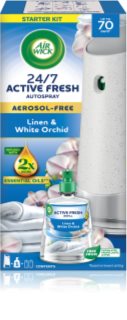 Air Wick Active Fresh Linen & White Orchid automatický osvěžovač vzduchu s náplní 228 ml