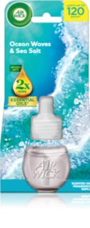 Air Wick Essential Oils Ocean Wawes & Sea Salt napełnienie do elektrycznego dyfuzora 19 ml