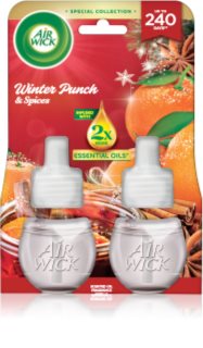 Air Wick Winter Punch&Spices recharge de diffuseur électrique 2x19 ml