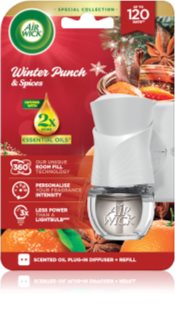 Air Wick Electric Winter Punch Winter Punch & Spices elektryczny odświeżacz powietrza z napełnieniem 19 ml