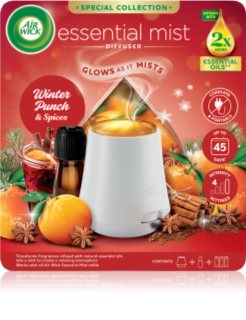 Air Wick Essential Mist Winter Punch & Spices diffuseur d'huiles essentielles avec recharge + pile 20 ml