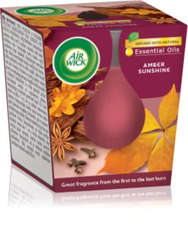 Air Wick Essential Oils Jantarové slunce vonná svíčka 105 g