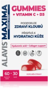 Alavis Maxima GUMMIES Vitamin C+D3 tablety a kapsle na klouby, vaziva a kůži 90 ks