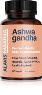 Alavis Maxima Ashwagandha kapsle pro podporu fyzické i psychické rovnováhy těla 60 cps