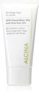 Alcina For Oily Skin Gesichtsfluid mit AHA Säuren 10% 50 ml