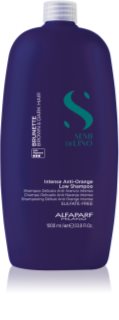 Alfaparf Milano Semi di Lino Brunette тониращ шампоан неутрализиращ кафеникавите оттенъци