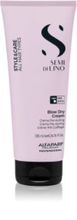 Alfaparf Milano Semi di Lino Style&Care Blow Dry Cream haj kifújását meggyorsító védőkrém minden hajtípusra 200 ml