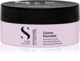 Alfaparf Milano Semi di Lino Style&Care Glossy Pomade cera modellante per disciplinare l'acconciatura con brillantezza intensa 100 ml