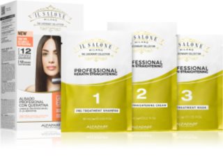 Alfaparf Milano Il Salone Milano Straightening Kit glättende Pflege für empfindliche Haare Illuminating Linseed Oil 1 St.