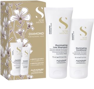Alfaparf Milano Semi di Lino Diamond Minisize Kit Kit de voyage pour une brillance éclatante
