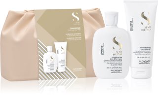 Alfaparf Milano Semi di Lino Diamond Duo Kit Gift Set for radiance and hydration 2 pc