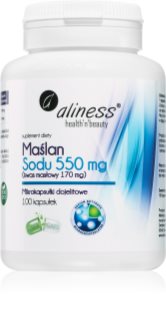 Aliness Maślan Sodu 550mg kapsułki do normalizacji fizjologicznych funkcji ścian jelit 100 caps.