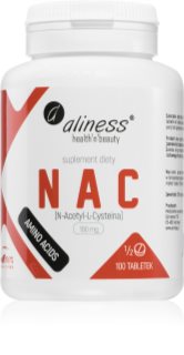 Aliness N-Acetyl-L-Cystein 190mg tabletki dla detoksykacji organizmu 100 tabletek