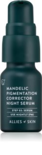 Allies of Skin Mandelic sérum de noite para unificar a cor do tom de pele