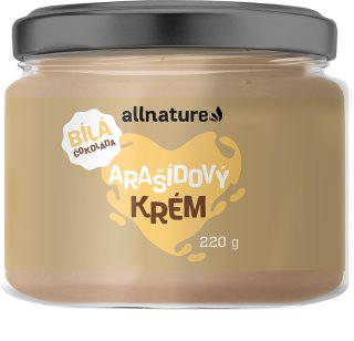 Allnature Krem z orzeszków ziemnych z białą czekoladą masło orzechowe z czekoladą