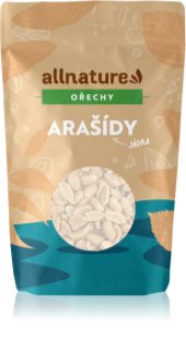 Allnature Arašídy pražené loupané nesolené ořechy pražené 1000 g