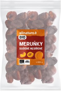 Allnature Marhule sušené nesírené BIO sušené ovocie v BIO kvalite 1000 g