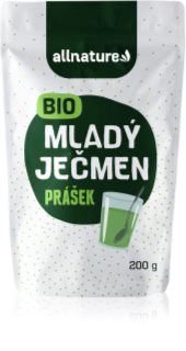 Allnature Mladý jačmeň BIO prášok v BIO kvalite na detoxikáciu organizmu a podporu imunity
