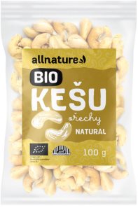 Allnature Kešu ořechy BIO ořechy v BIO kvalitě 100 g