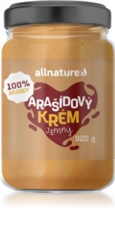 Allnature Arašídový krém jemný 100% ořechový krém