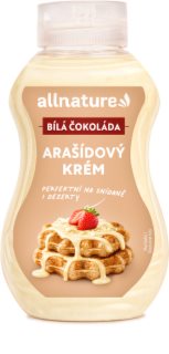 Allnature Arašidový krém s bielou čokoládou orechová nátierka s čokoládou 260 g