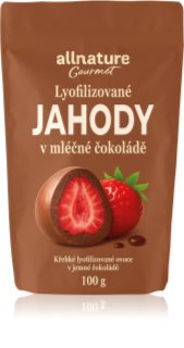 Allnature Jahody mrazem sušené v mléčné čokoládě mrazem sušené ovoce v čokoládě 100 g
