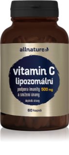 Allnature Lipozomální Vitamin C 500 mg kapsuly na podporu imunitného systému 60 cps