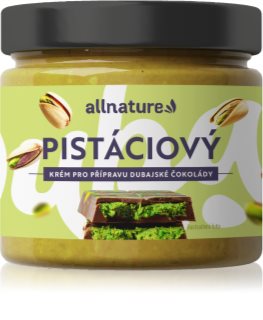 Allnature Pistáciová náplň na dubajskou čokoládu ořechová pomazánka 250 g
