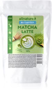 Allnature Matcha Latte bez laktózy prášek na přípravu nápoje vegan