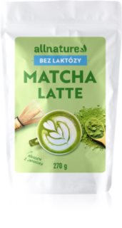 Allnature Matcha Latte bez laktózy prášek na přípravu nápoje vegan