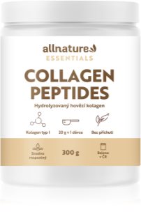Allnature Essentials Collagen Peptides hydrolyzovaný kolagen pro krásné vlasy, pleť a nehty 300 g