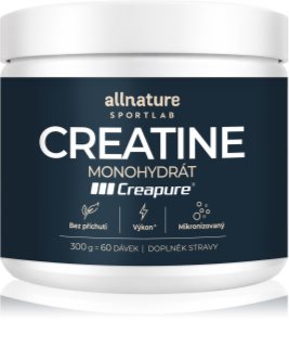 Allnature Sportlab Creatine Creapure® prášek pro podporu tvorby svalové hmoty 300 g