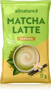 Allnature Matcha Latte Vanilka prášok na prípravu nápoja
