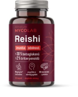 Allnature Mycolab Reishi kapsuly na podporu duševnej rovnováhy 90 cps