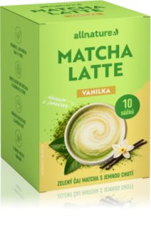 Allnature Matcha Latte Vanilka prášek pro přípravu nápoje